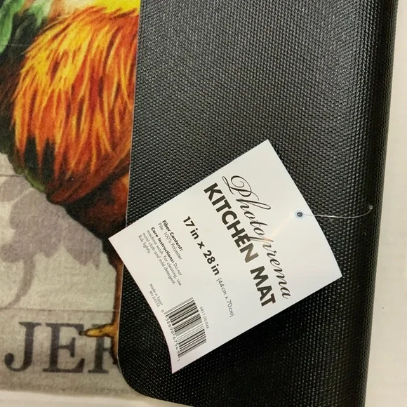 Farmhouse French Country Accent Mat Colorful Rooster Decor 17” X 28” Multicolor - Picture 5 of 10